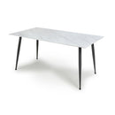 Monaco 1.6m White Ceramic Dining Table