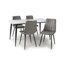 Monaco 1.6m White Ceramic Dining Table