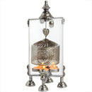 Antique Silver Heart Spinner Lantern