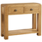 Sway Oak 2 Drawer Console Table
