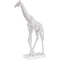 Silver Beaded Giraffe Sculpture