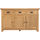 Country Oak 3 Door Sideboard