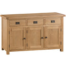 Country Oak 3 Door Sideboard