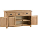 Country Oak 3 Door Sideboard
