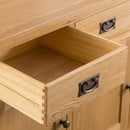 Country Oak 3 Door Sideboard
