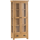 Country Oak Display Cabinet