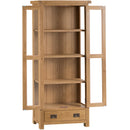 Country Oak Display Cabinet