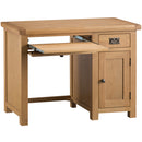 Country Oak Single Computer Desk