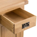 Country Oak Single Computer Desk