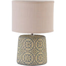 Cream Concrete Geo Lamp