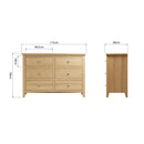 Chichester Oak 6 Drawer Chest