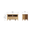 Chichester Oak Corner TV Unit