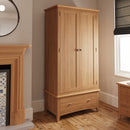 Chichester Oak Gents Wardrobe