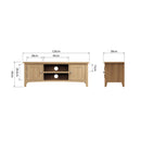 Chichester Oak Large TV Unit