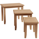 Chichester Oak Nest of 3 Tables