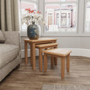 Chichester Oak Nest of 3 Tables