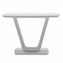 Lazzaro White Gloss Console Table