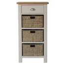 Canterbury Grey 1 Drawer 3 Basket Unit