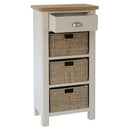 Canterbury Grey 1 Drawer 3 Basket Unit