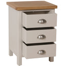 Canterbury Grey 3 Drawer Bedside