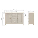 Canterbury Grey Large Sideboard