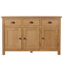 Canterbury Oak 3 Door Sideboard
