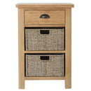Canterbury Oak 1 Drawer 2 Basket Unit