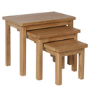 Canterbury Oak Nest of 3 Tables