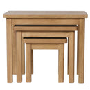 Canterbury Oak Nest of 3 Tables