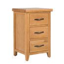 Richmond Oak 3 Drawer Bedside