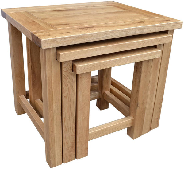 French Oak Nest of Tables
