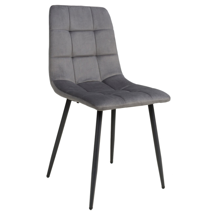 Madrid 1.6m Grey Ceramic Dining Table & 4 Chairs Set