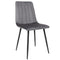 Madrid Grey Dining Chair - Striped Pattern