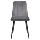 Madrid Grey Dining Chair - Striped Pattern