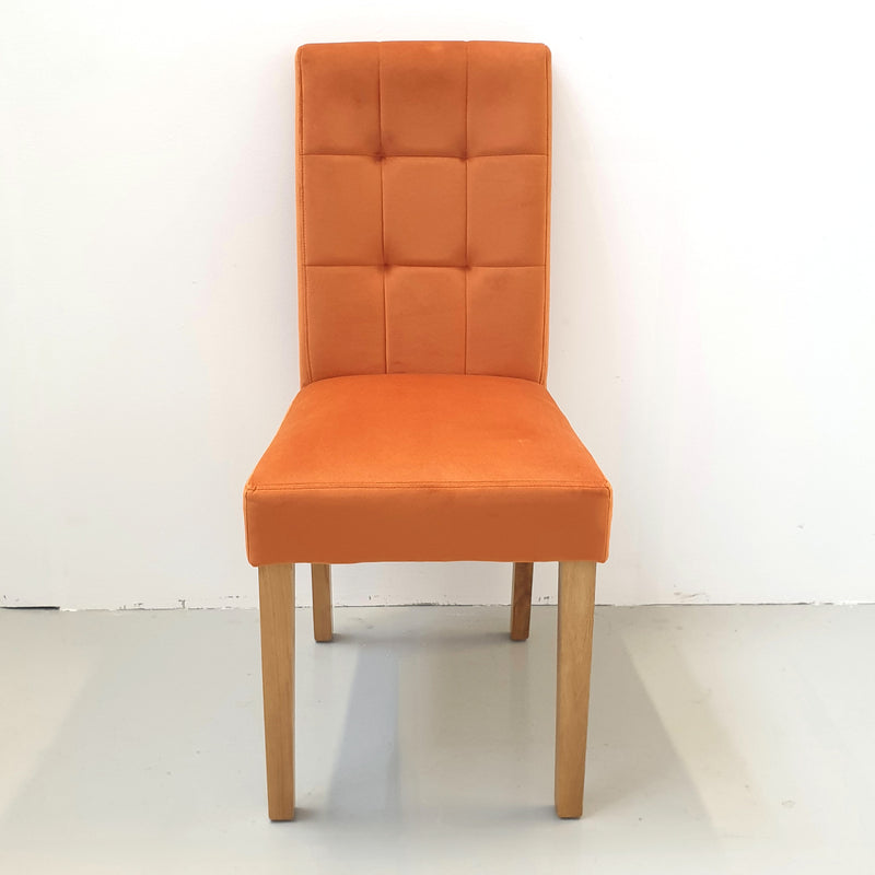 Epsom Sunset Velvet Chair - Ex Display