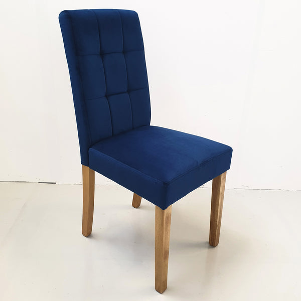 Epsom Ocean Velvet Chair - Ex Display