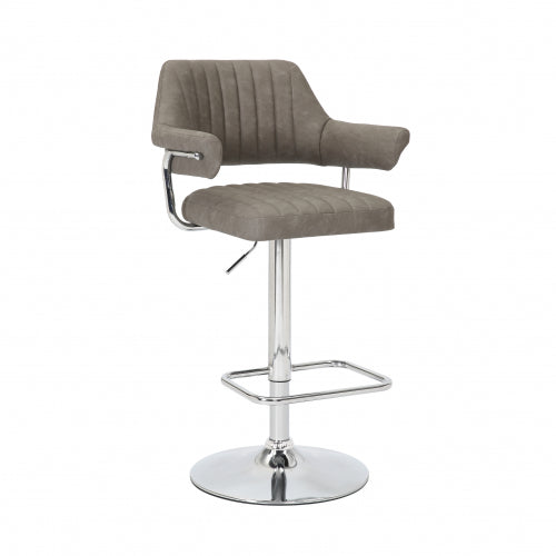 Oscar Adjustable Charcoal Bar Stool