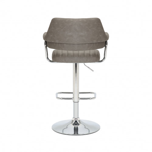 Oscar Adjustable Charcoal Bar Stool