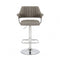 Oscar Adjustable Charcoal Bar Stool