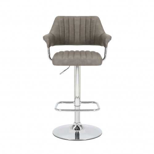 Oscar Adjustable Charcoal Bar Stool