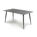 Madrid 1.2m Grey Ceramic Dining Table & 4 Chairs Set