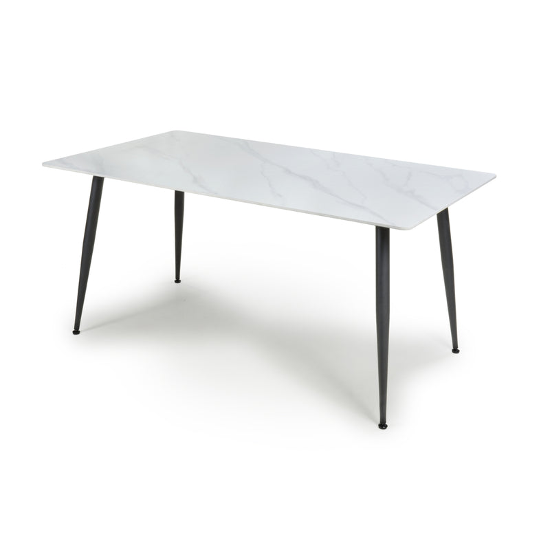 Madrid 1.6m White Ceramic Dining Table