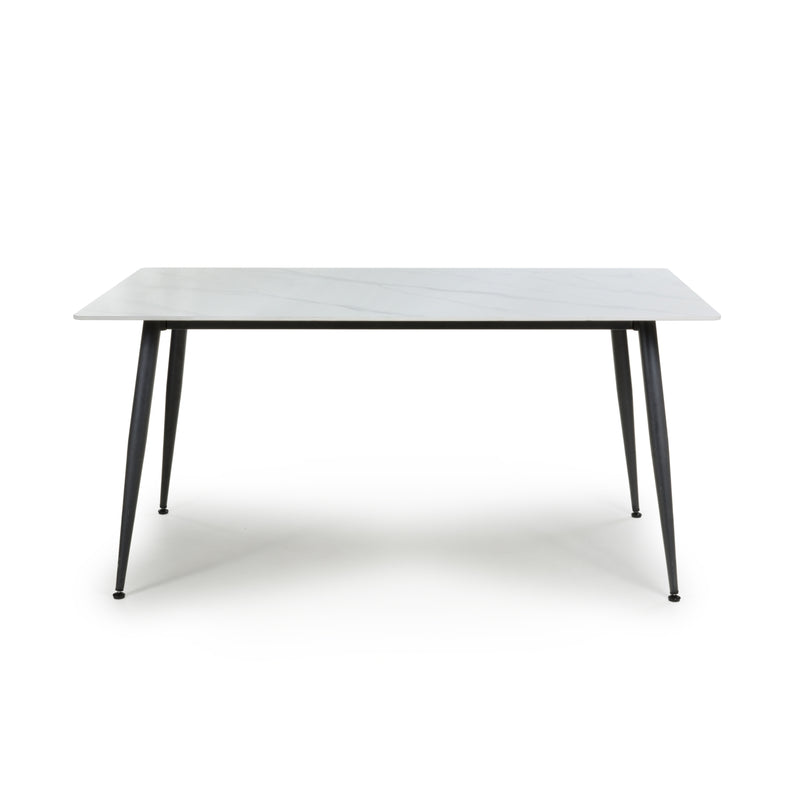 Monaco 1.6m White Ceramic Dining Table