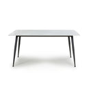 Madrid 1.2m White Ceramic Dining Table & 4 Chairs Set