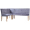 Oxford Padded Corner Bench Set