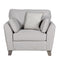 Jasmine 1 Seat Sofa - Light Grey