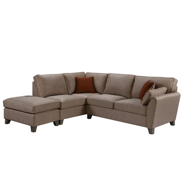 Cantrell Left Hand Corner Sofa - Biscuit
