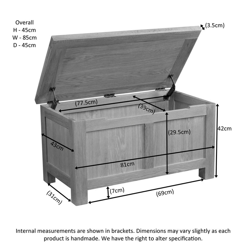 Oxford Rustic Blanket Box