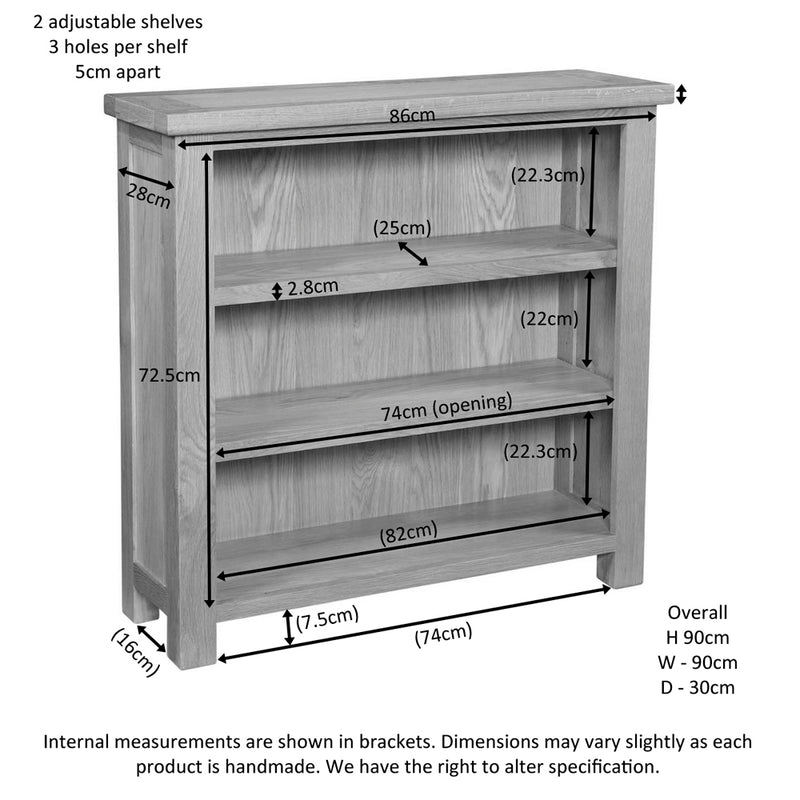Oxford Rustic 3’ Bookcase