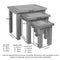 Oxford Rustic Nest Of Tables